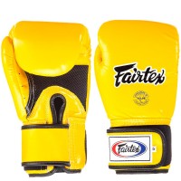 Fairtex BGV1BR "Breathable" Боксерские Перчатки Тайский Бокс c Сеткой Желтые